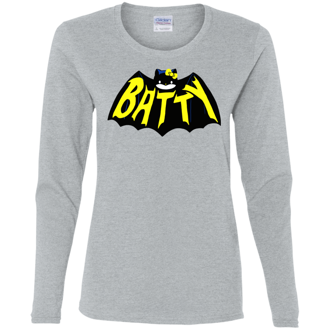 T-Shirts Sport Grey / S Hello Batty Women's Long Sleeve T-Shirt