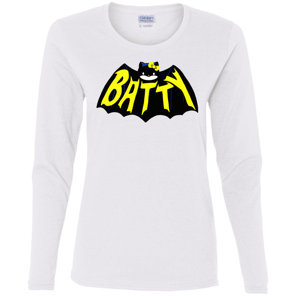 T-Shirts White / S Hello Batty Women's Long Sleeve T-Shirt