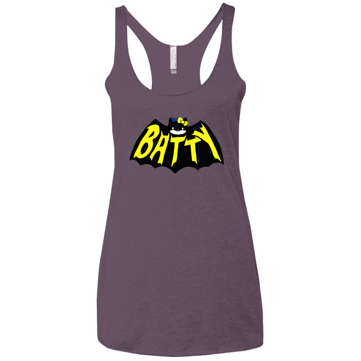 T-Shirts Vintage Purple / X-Small Hello Batty Women's Triblend Racerback Tank