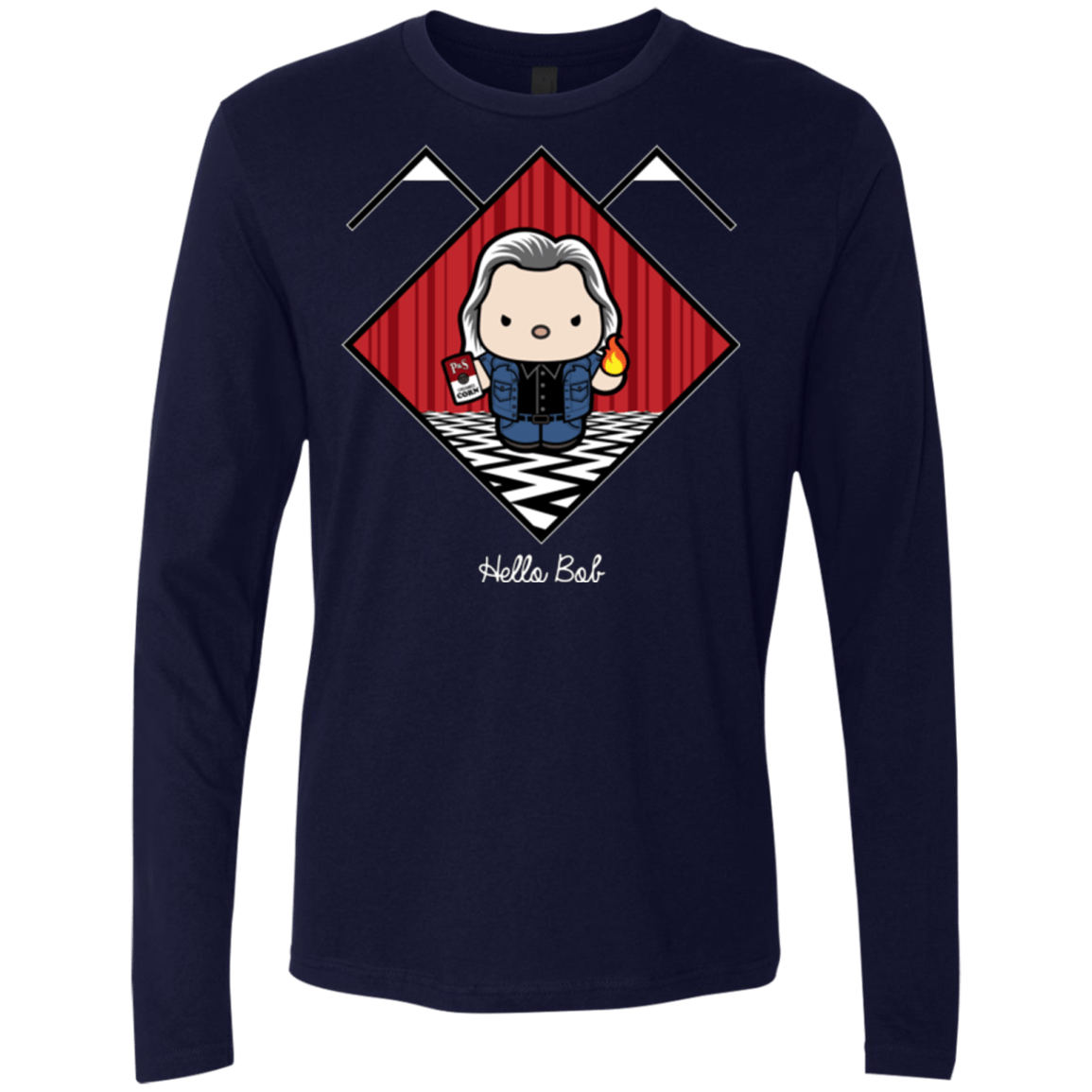 T-Shirts Midnight Navy / Small Hello Bob Men's Premium Long Sleeve