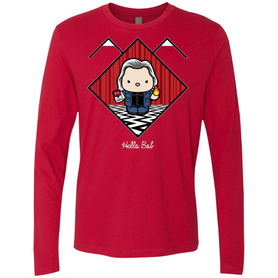 T-Shirts Red / Small Hello Bob Men's Premium Long Sleeve