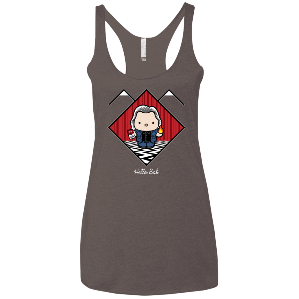 T-Shirts Macchiato / X-Small Hello Bob Women's Triblend Racerback Tank