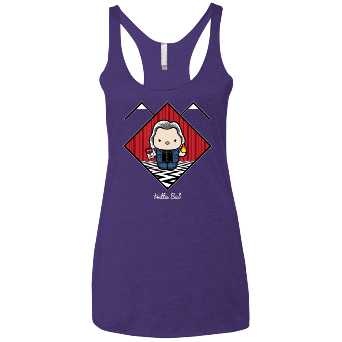 T-Shirts Purple / X-Small Hello Bob Women's Triblend Racerback Tank