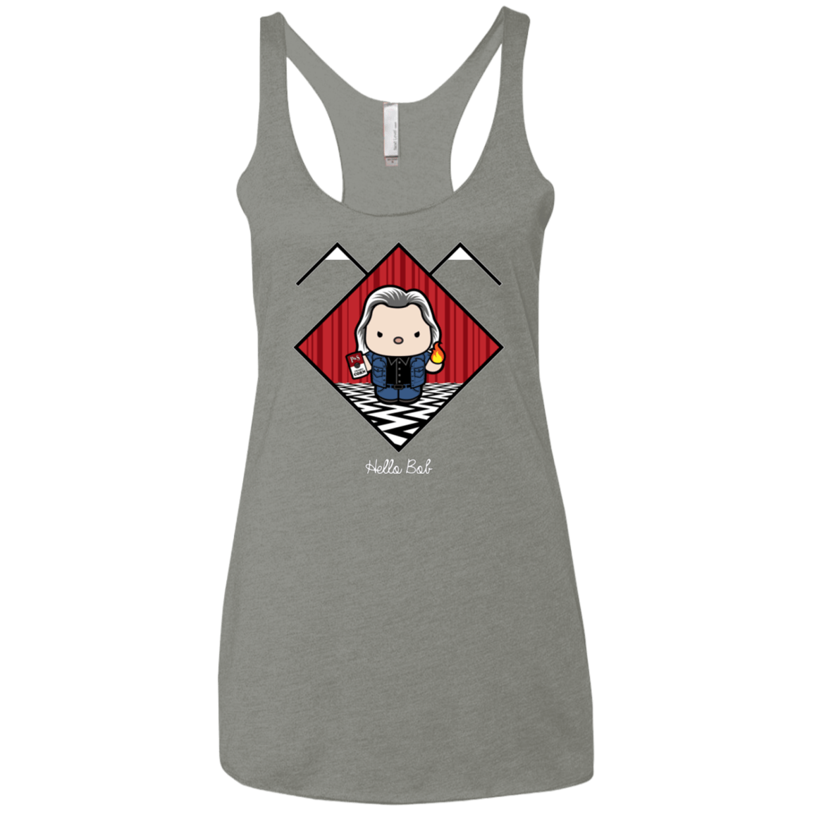 T-Shirts Venetian Grey / X-Small Hello Bob Women's Triblend Racerback Tank