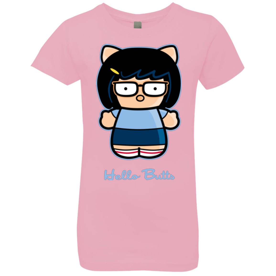 T-Shirts Light Pink / YXS Hello Butts Girls Premium T-Shirt