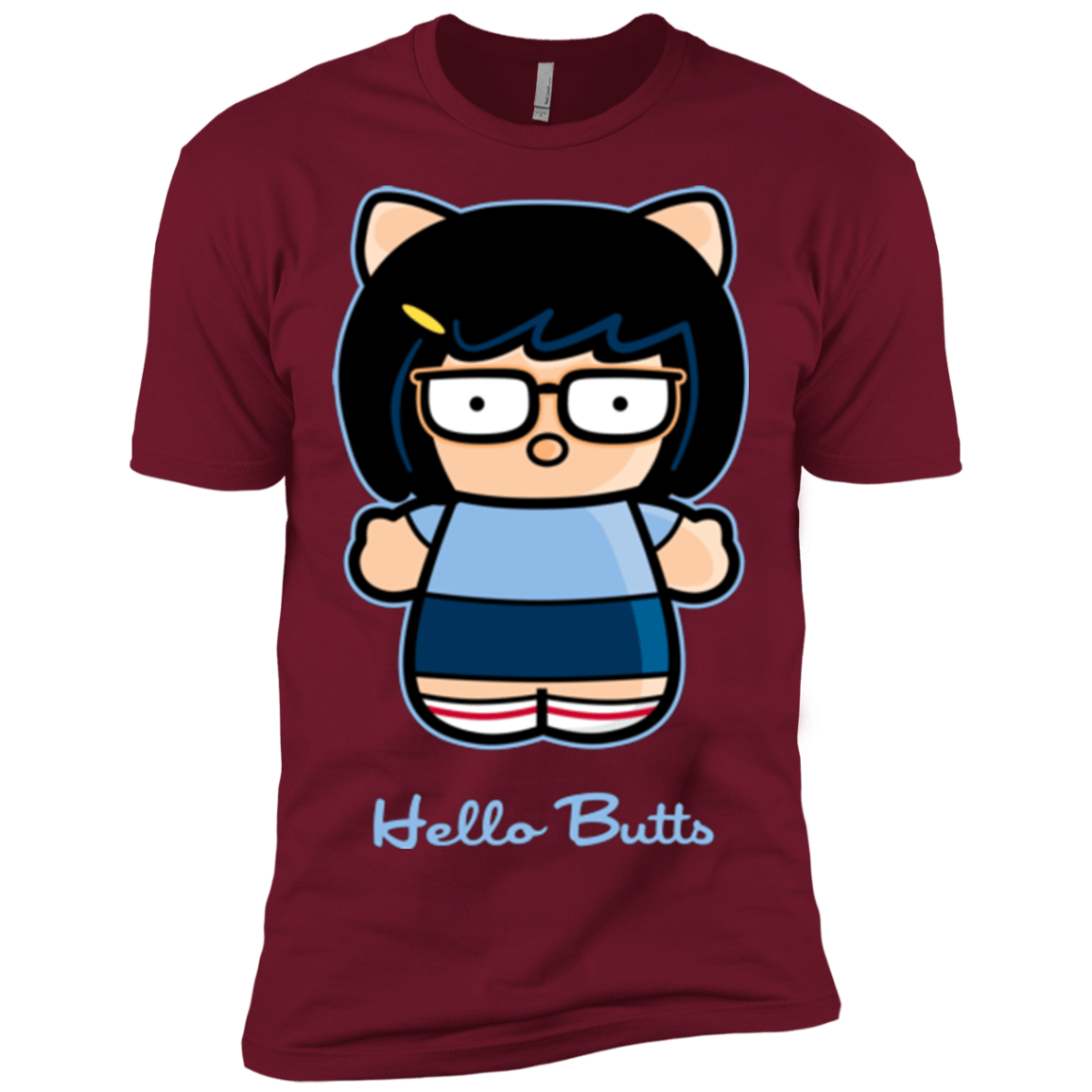 T-Shirts Cardinal / X-Small Hello Butts Men's Premium T-Shirt