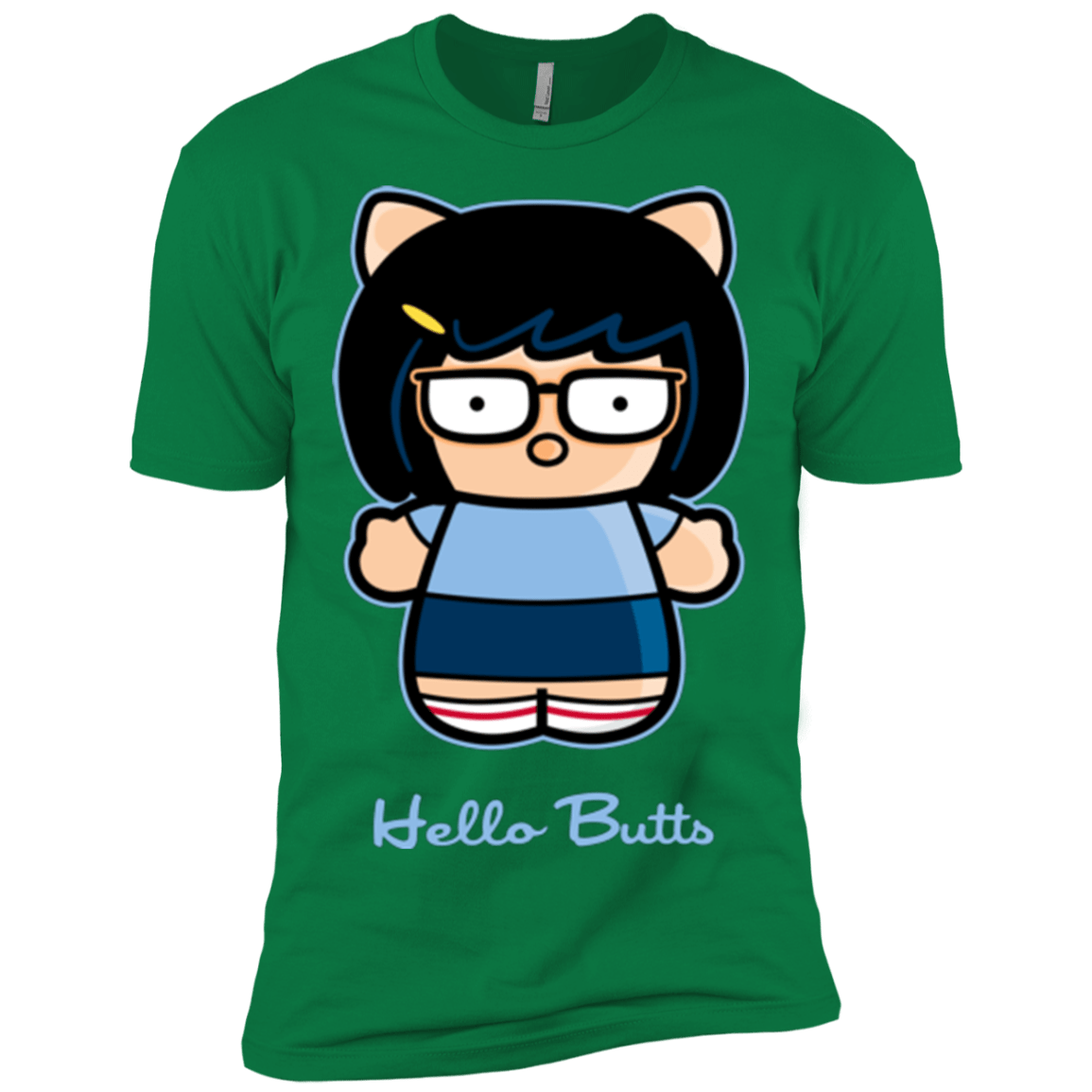 T-Shirts Kelly Green / X-Small Hello Butts Men's Premium T-Shirt
