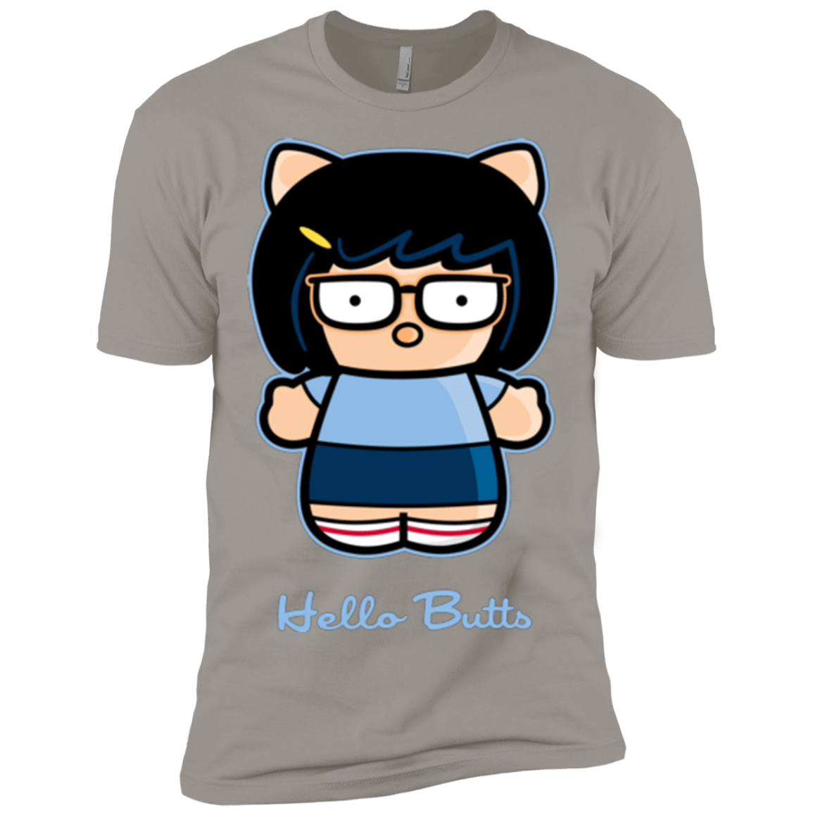 T-Shirts Light Grey / X-Small Hello Butts Men's Premium T-Shirt