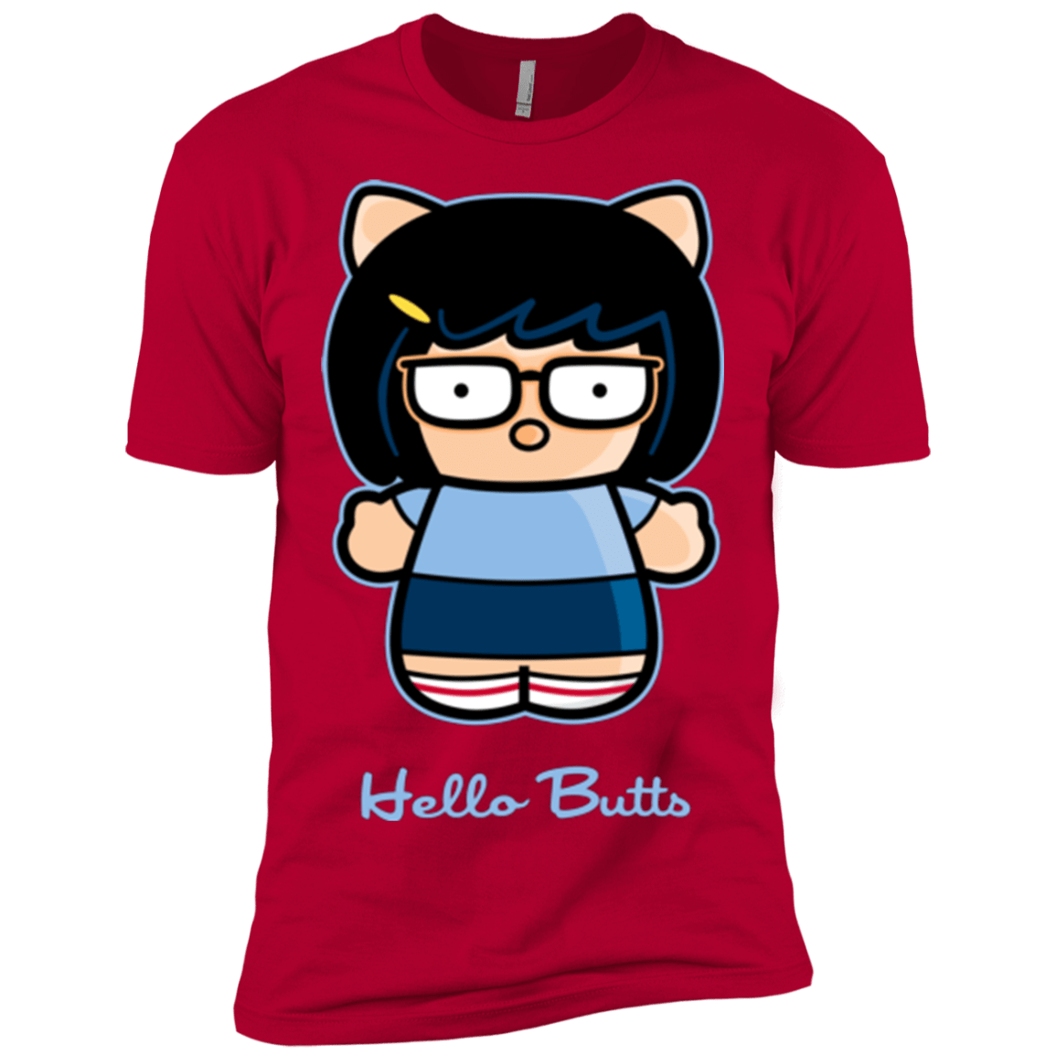 T-Shirts Red / X-Small Hello Butts Men's Premium T-Shirt