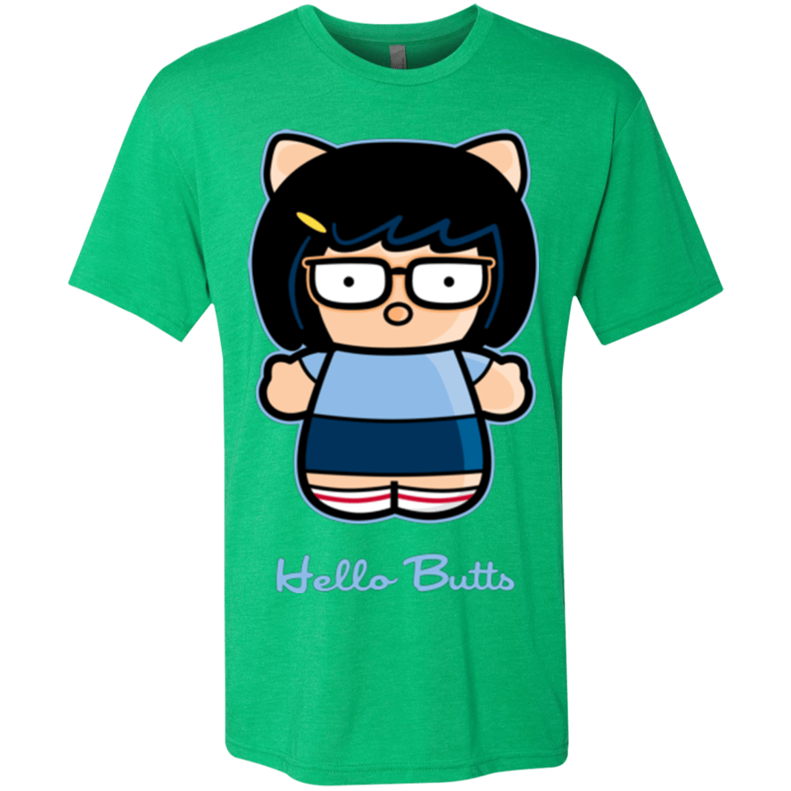 T-Shirts Envy / Small Hello Butts Men's Triblend T-Shirt