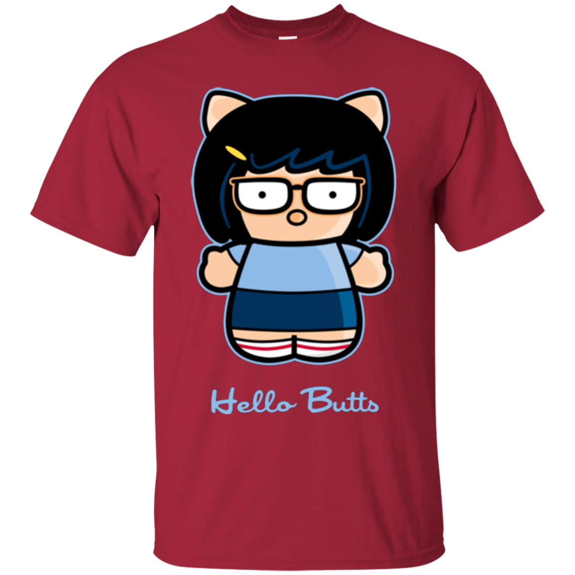 T-Shirts Cardinal / Small Hello Butts T-Shirt