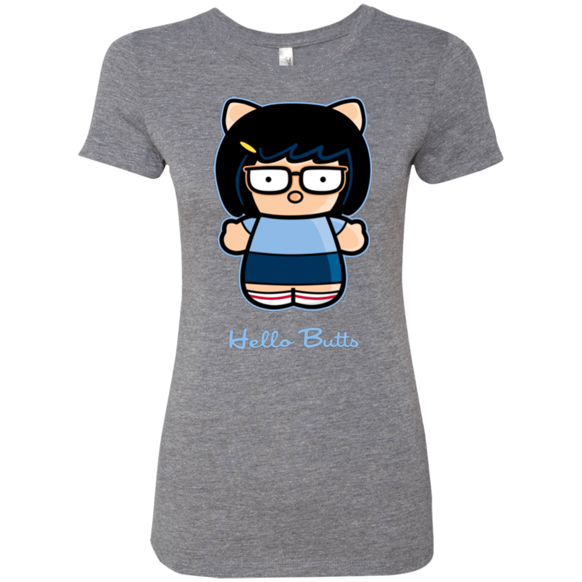 T-Shirts Premium Heather / Small Hello Butts Women's Triblend T-Shirt
