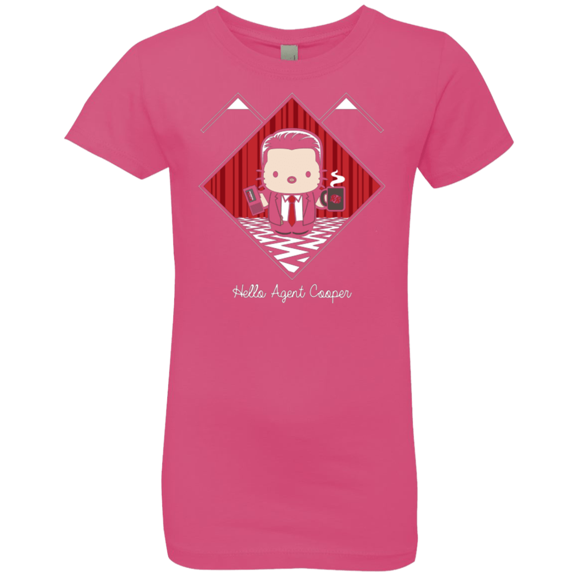 T-Shirts Hot Pink / YXS Hello Cooper Girls Premium T-Shirt