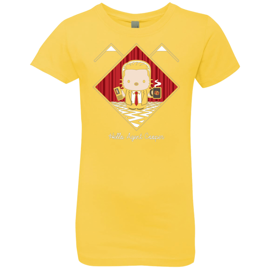 T-Shirts Vibrant Yellow / YXS Hello Cooper Girls Premium T-Shirt