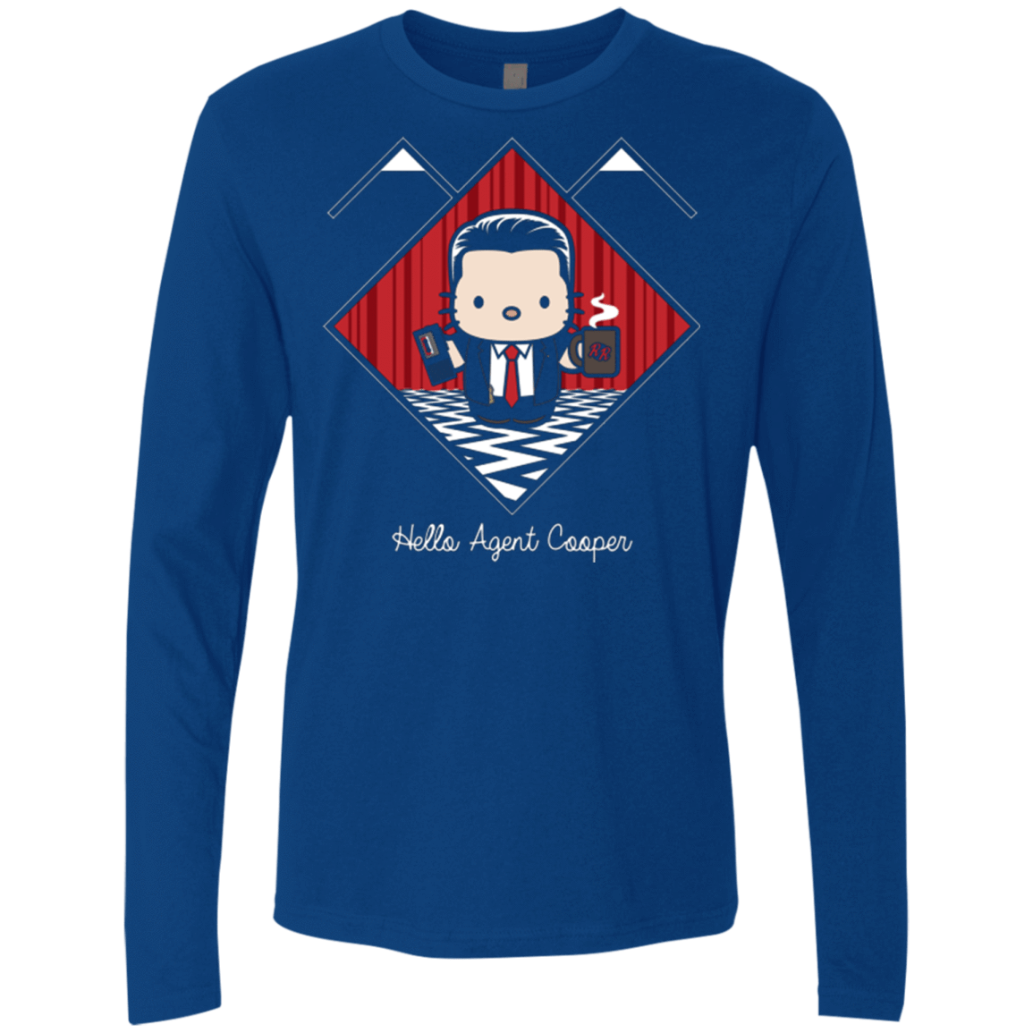 T-Shirts Royal / Small Hello Cooper Men's Premium Long Sleeve
