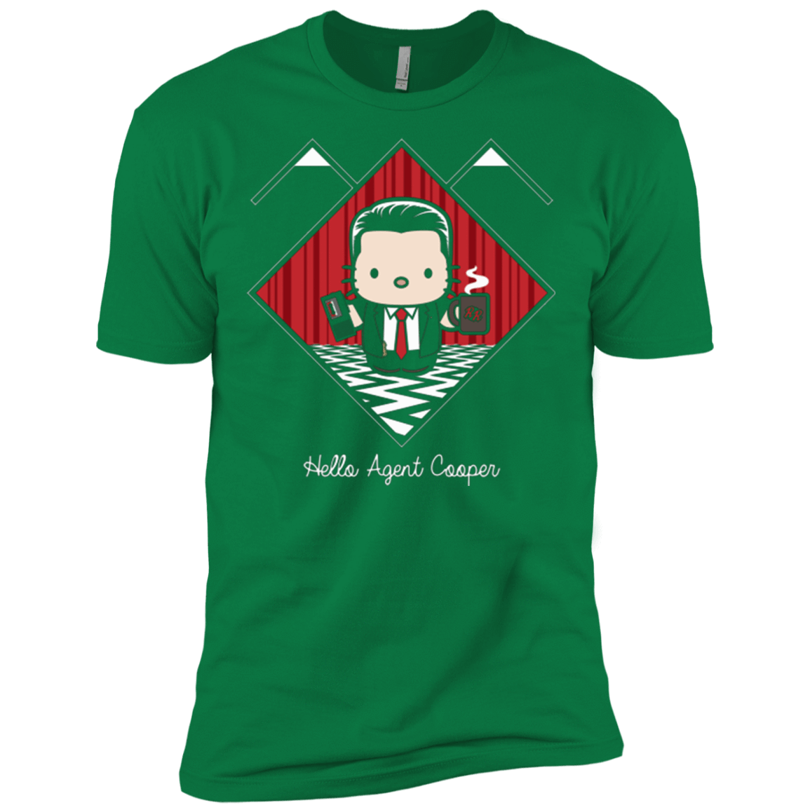 T-Shirts Kelly Green / X-Small Hello Cooper Men's Premium T-Shirt