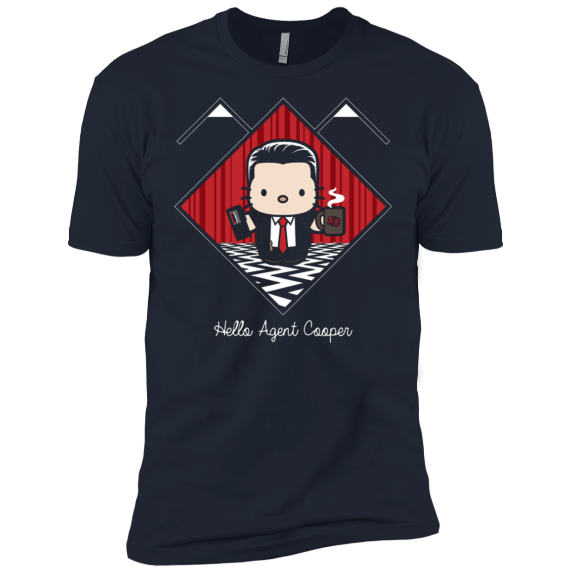 T-Shirts Midnight Navy / X-Small Hello Cooper Men's Premium T-Shirt