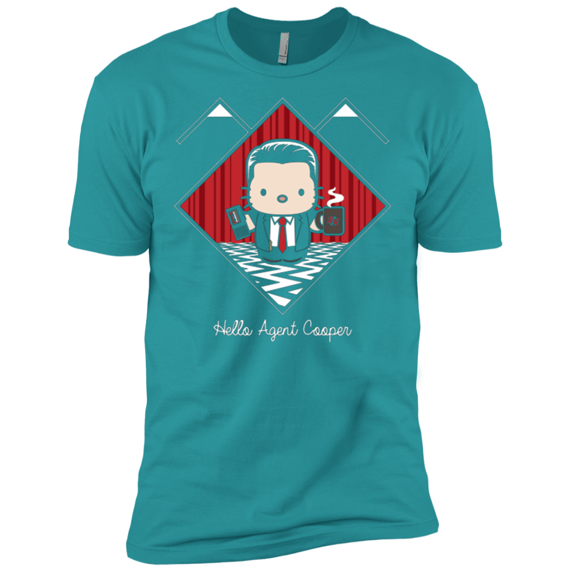 T-Shirts Tahiti Blue / X-Small Hello Cooper Men's Premium T-Shirt