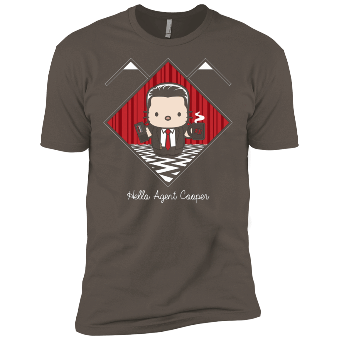 T-Shirts Warm Grey / X-Small Hello Cooper Men's Premium T-Shirt