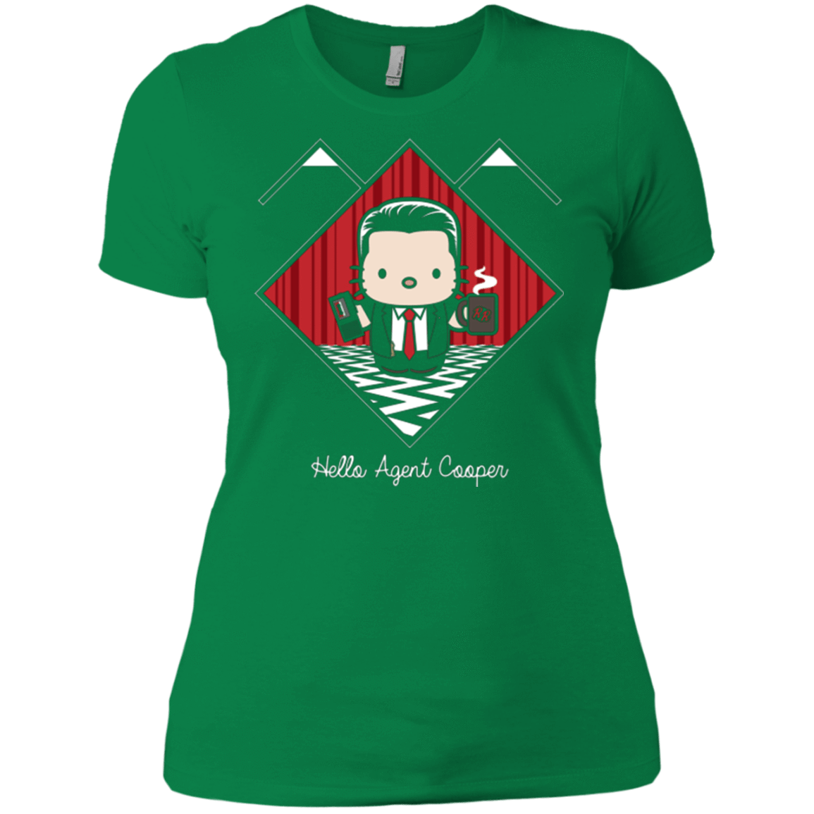 T-Shirts Kelly Green / X-Small Hello Cooper Women's Premium T-Shirt