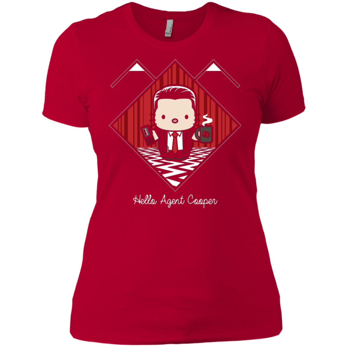 T-Shirts Red / X-Small Hello Cooper Women's Premium T-Shirt