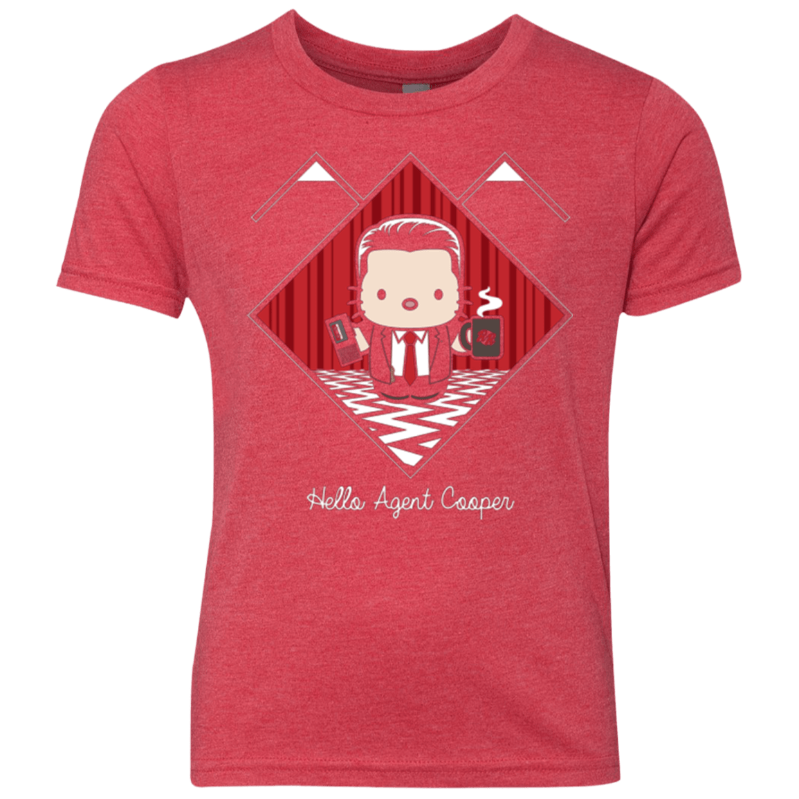 T-Shirts Vintage Red / YXS Hello Cooper Youth Triblend T-Shirt