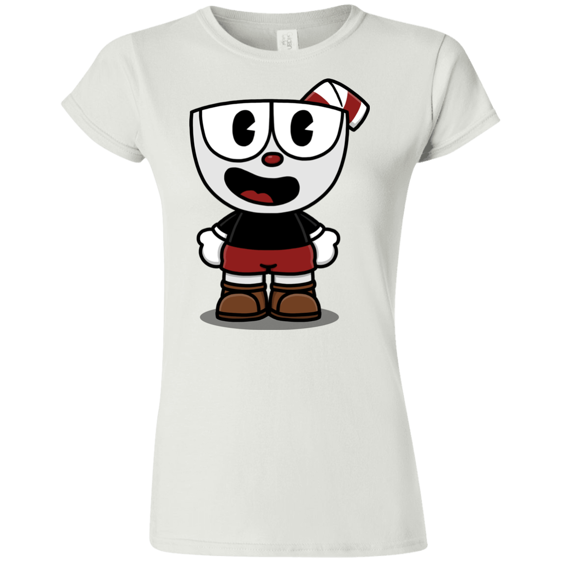 T-Shirts White / S Hello Cuphead Junior Slimmer-Fit T-Shirt