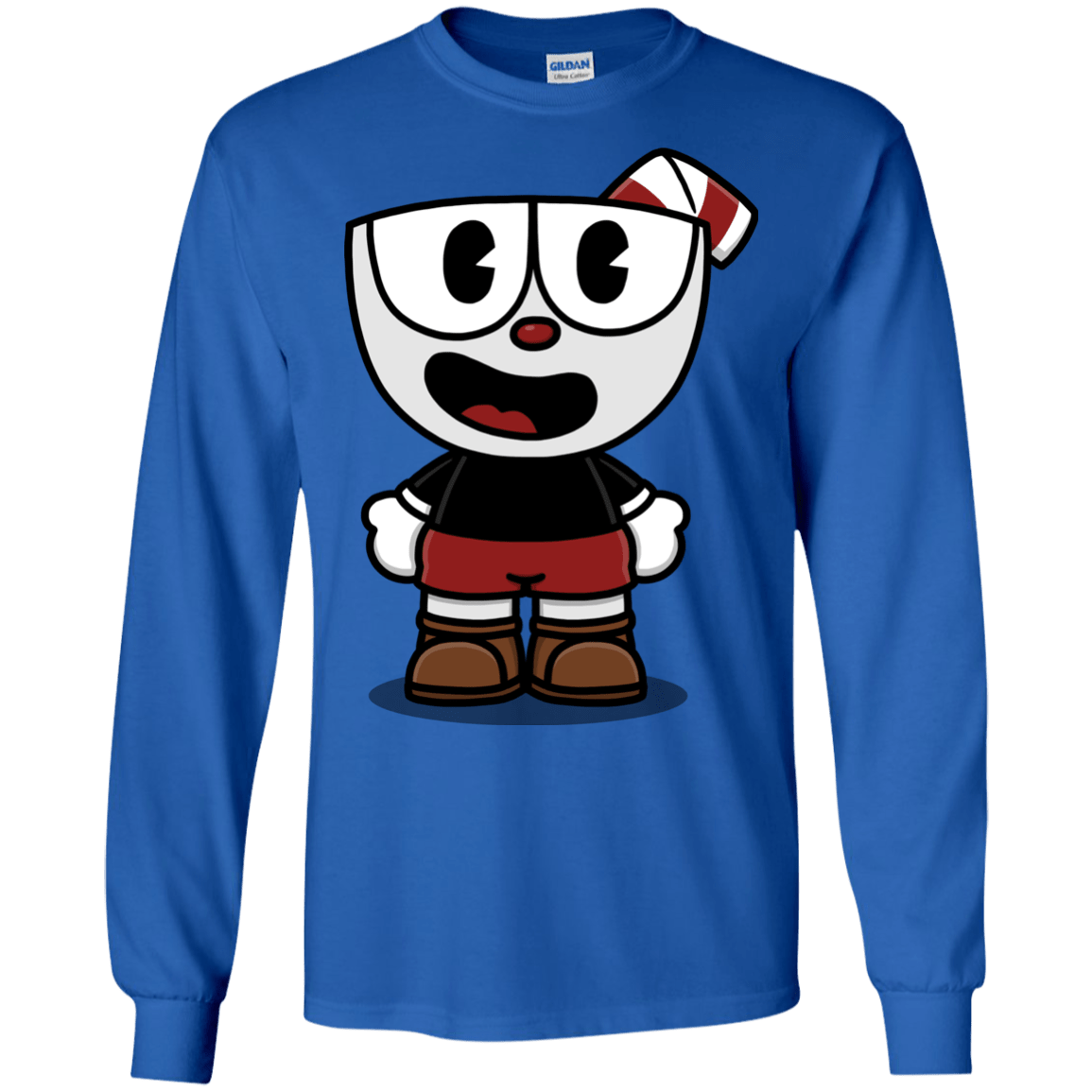 T-Shirts Royal / S Hello Cuphead Men's Long Sleeve T-Shirt
