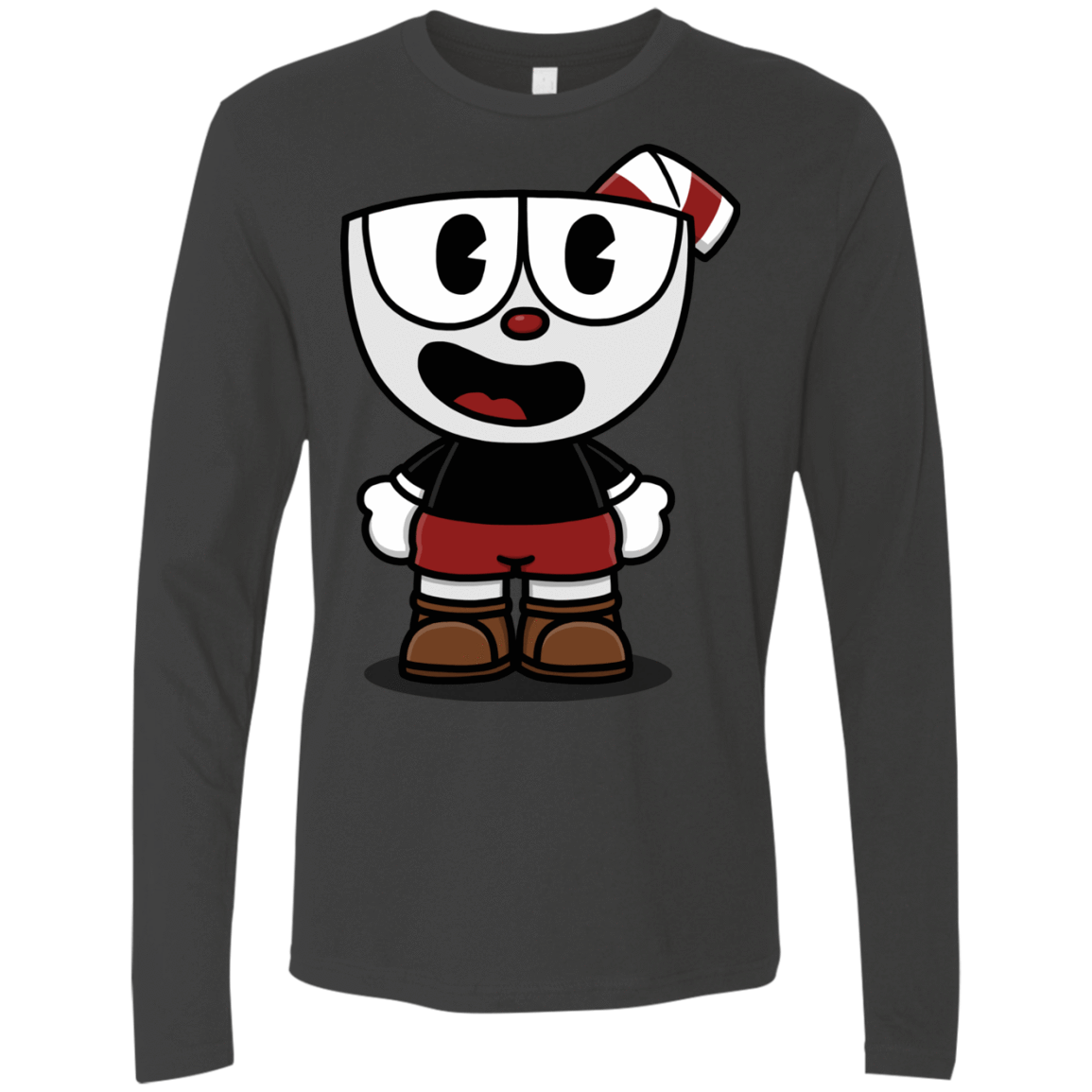 T-Shirts Heavy Metal / S Hello Cuphead Men's Premium Long Sleeve