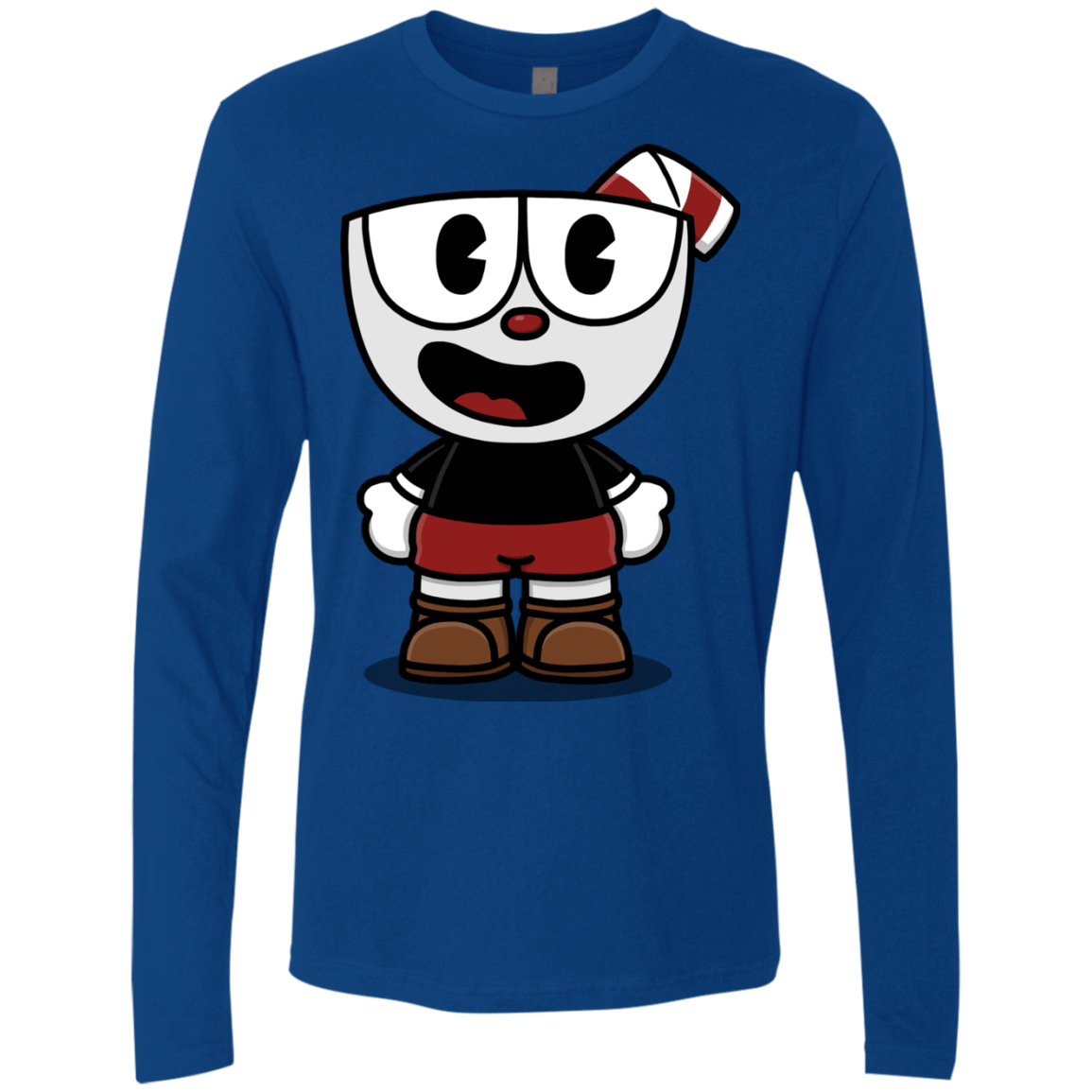 T-Shirts Royal / S Hello Cuphead Men's Premium Long Sleeve