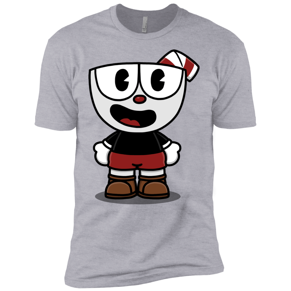 T-Shirts Heather Grey / X-Small Hello Cuphead Men's Premium T-Shirt
