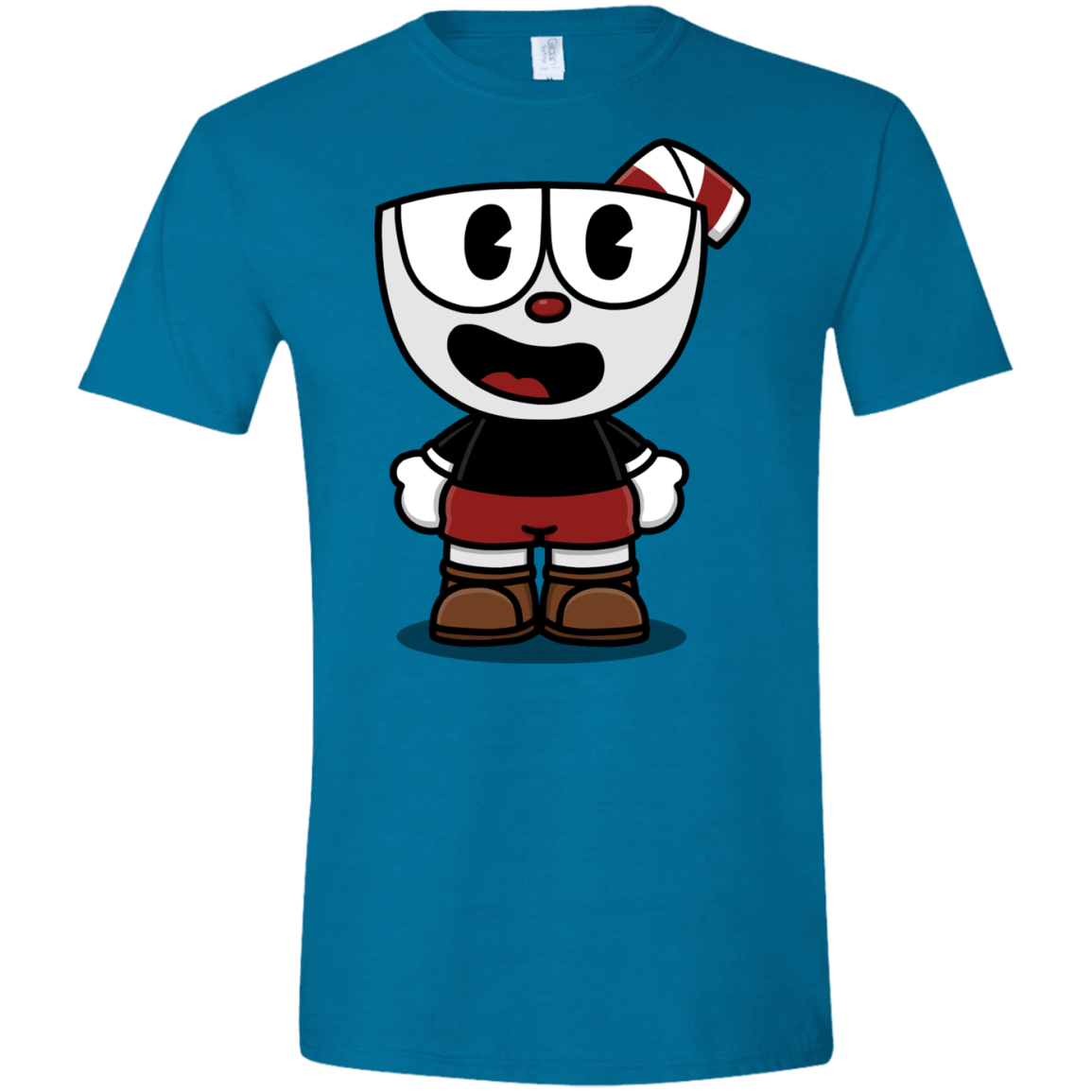T-Shirts Antique Sapphire / S Hello Cuphead Men's Semi-Fitted Softstyle