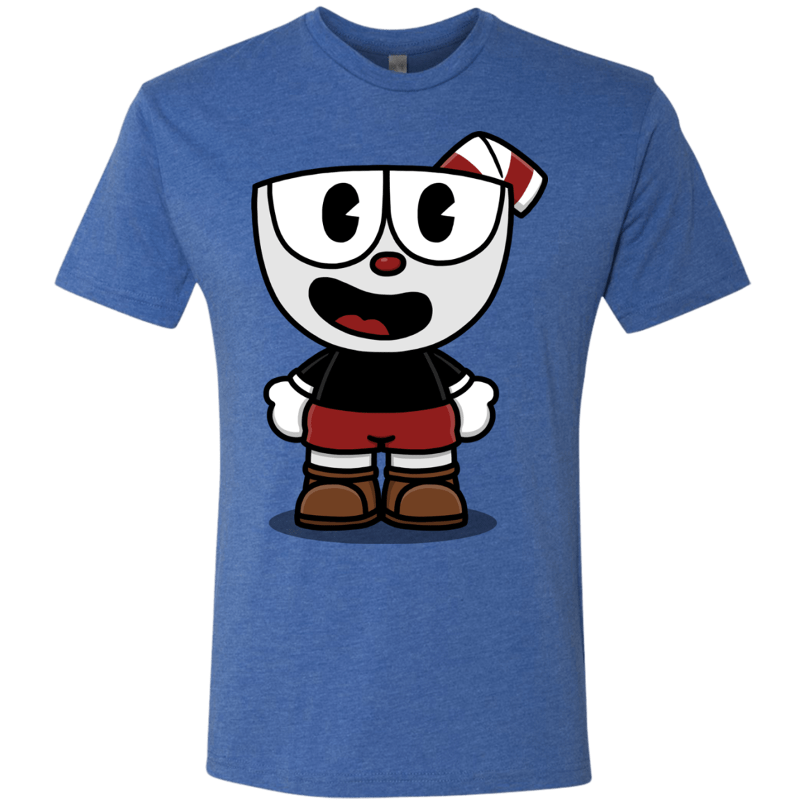 T-Shirts Vintage Royal / S Hello Cuphead Men's Triblend T-Shirt