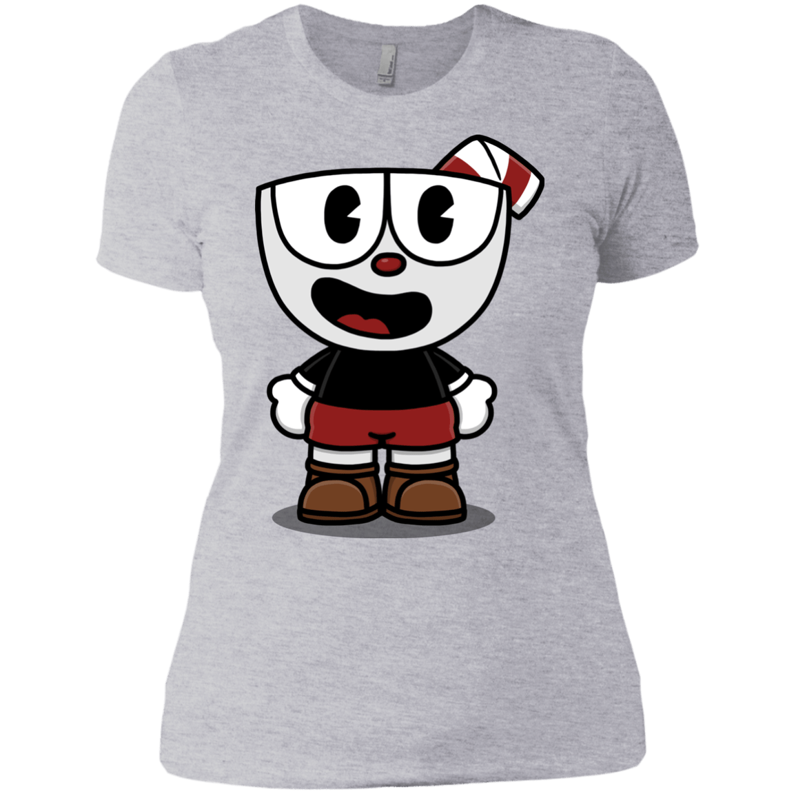 T-Shirts Heather Grey / X-Small Hello Cuphead Women's Premium T-Shirt