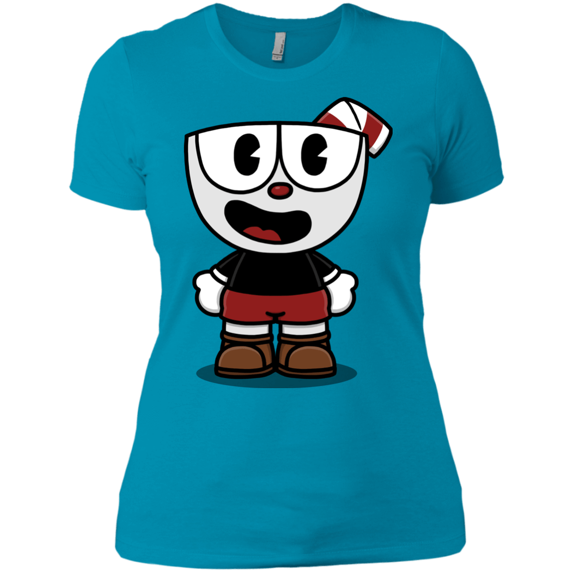 T-Shirts Turquoise / X-Small Hello Cuphead Women's Premium T-Shirt