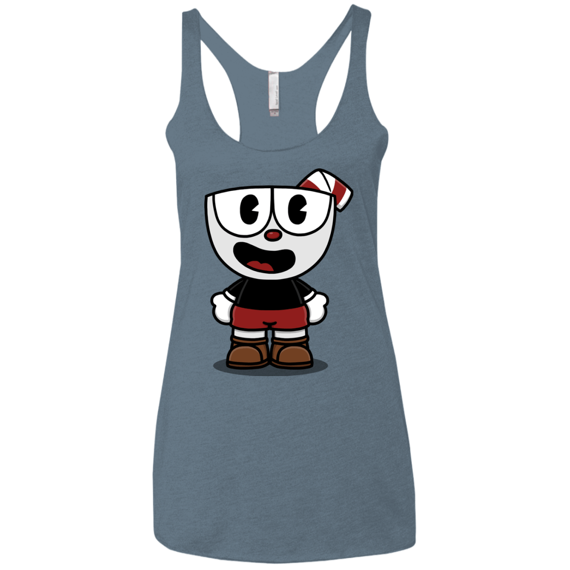 T-Shirts Indigo / X-Small Hello Cuphead Women's Triblend Racerback Tank