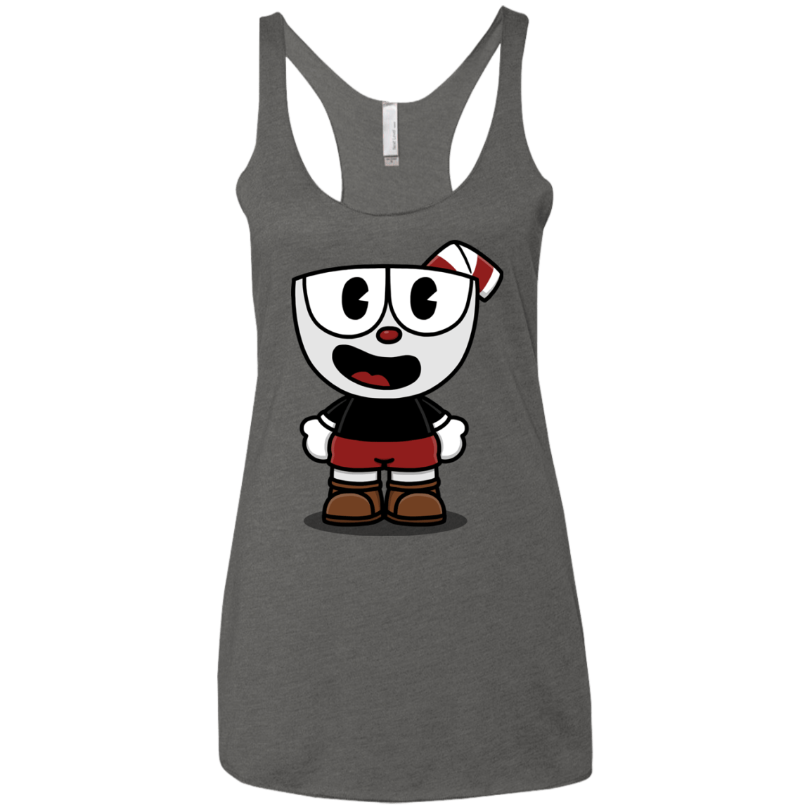 T-Shirts Premium Heather / X-Small Hello Cuphead Women's Triblend Racerback Tank