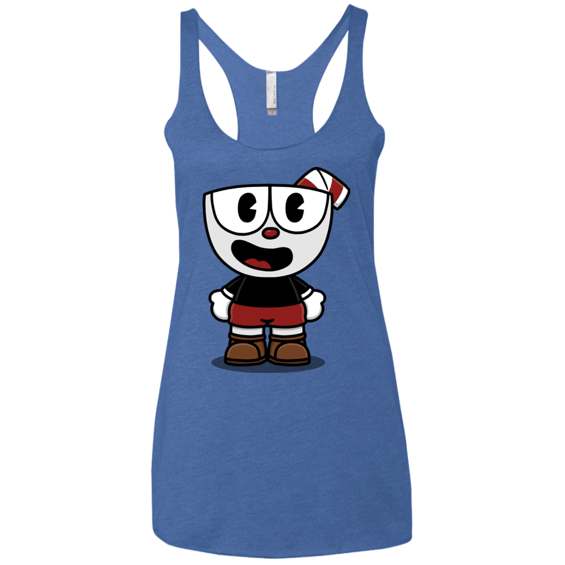 T-Shirts Vintage Royal / X-Small Hello Cuphead Women's Triblend Racerback Tank