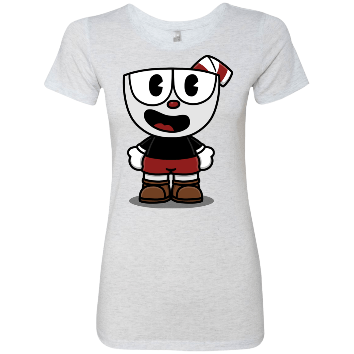T-Shirts Heather White / S Hello Cuphead Women's Triblend T-Shirt