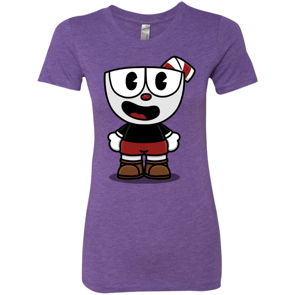 T-Shirts Purple Rush / S Hello Cuphead Women's Triblend T-Shirt