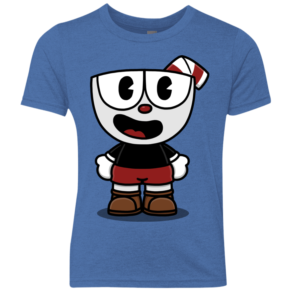 T-Shirts Vintage Royal / YXS Hello Cuphead Youth Triblend T-Shirt