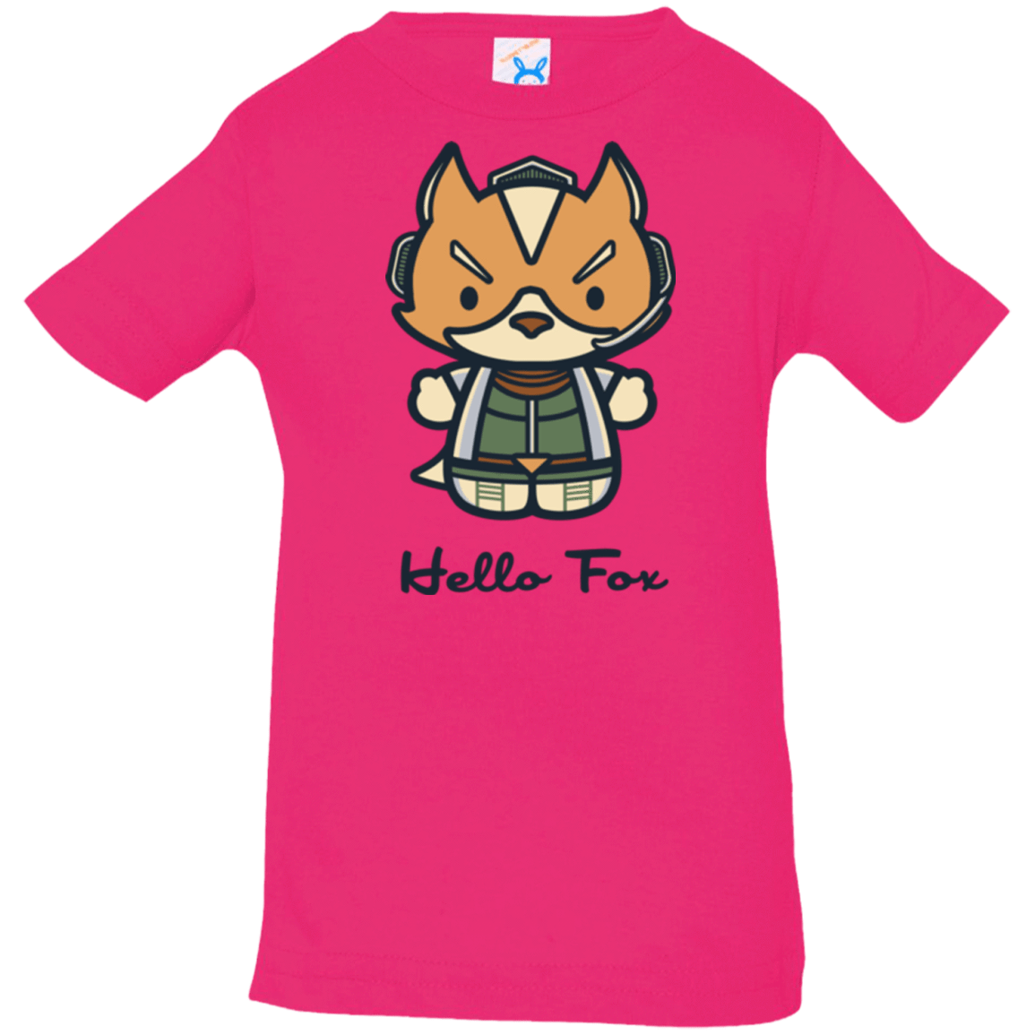 T-Shirts Hot Pink / 6 Months Hello Fox Infant Premium T-Shirt
