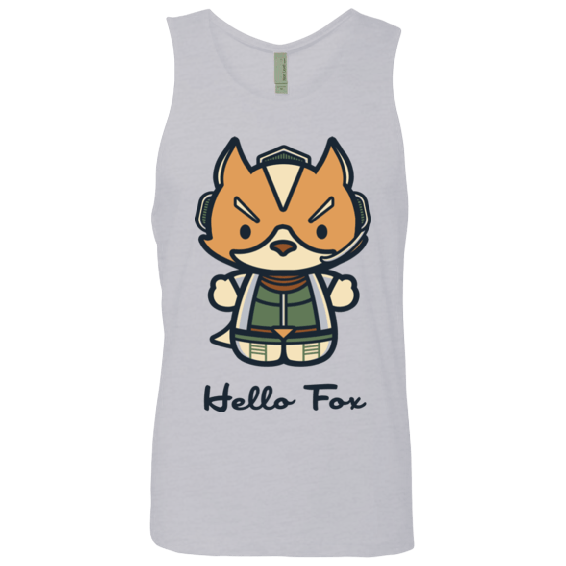 T-Shirts Heather Grey / Small Hello Fox Men's Premium Tank Top