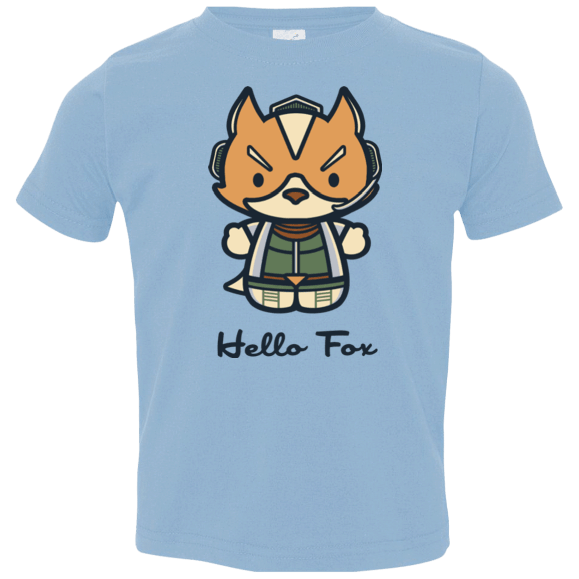 T-Shirts Light Blue / 2T Hello Fox Toddler Premium T-Shirt
