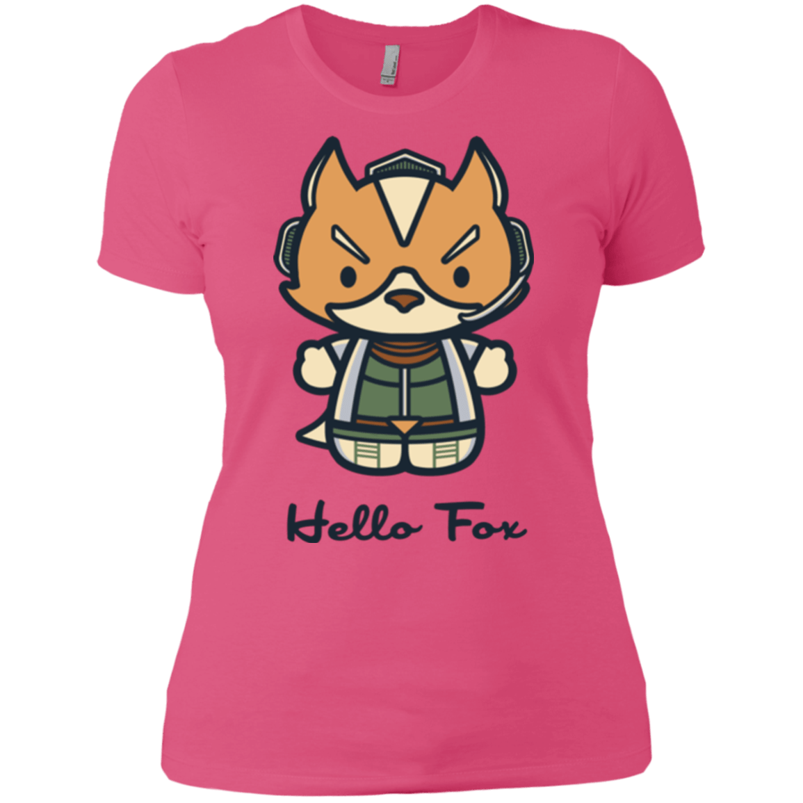T-Shirts Hot Pink / X-Small Hello Fox Women's Premium T-Shirt