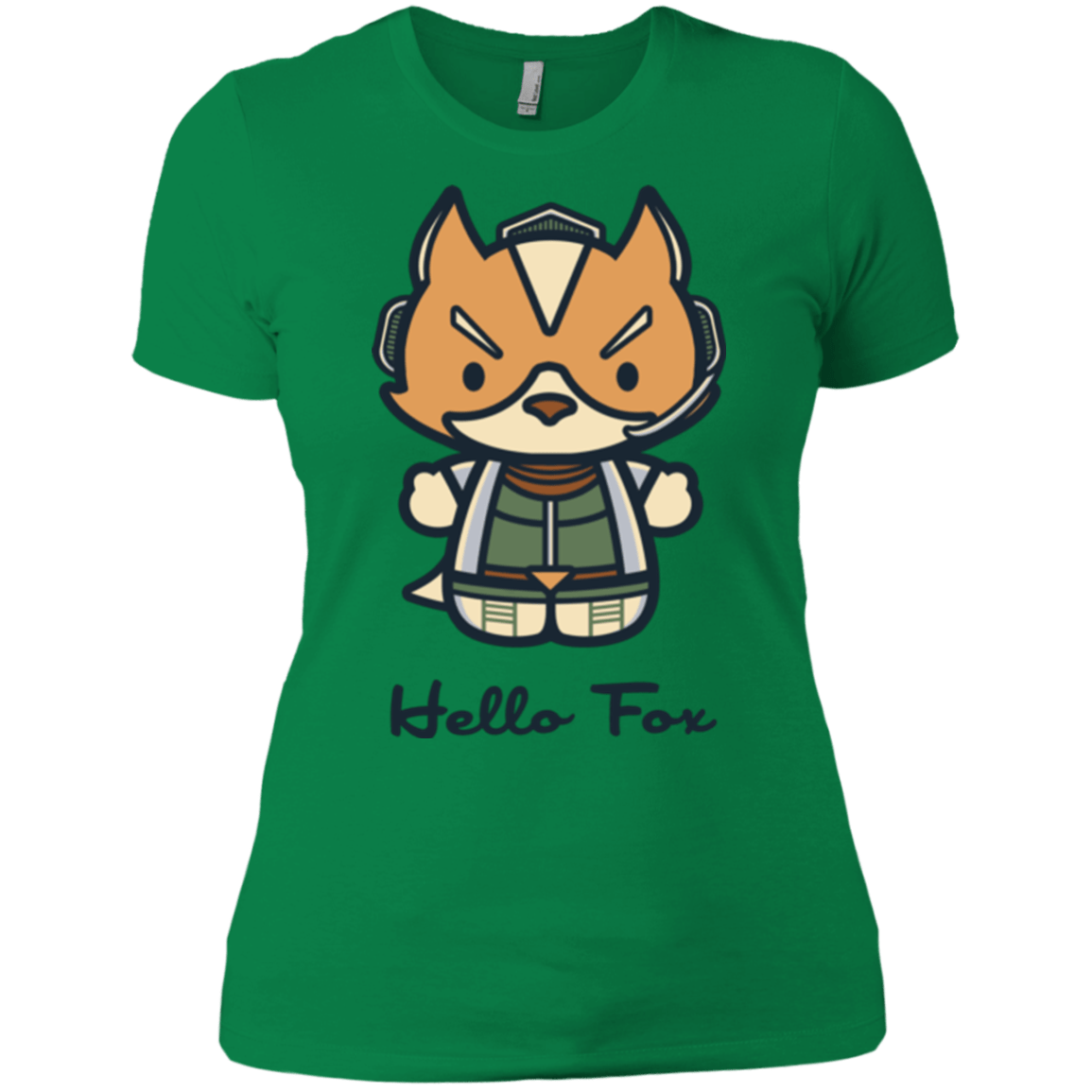T-Shirts Kelly Green / X-Small Hello Fox Women's Premium T-Shirt