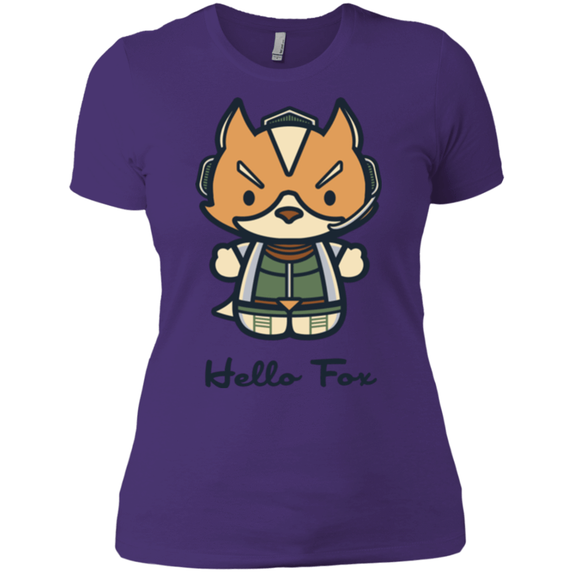 T-Shirts Purple / X-Small Hello Fox Women's Premium T-Shirt