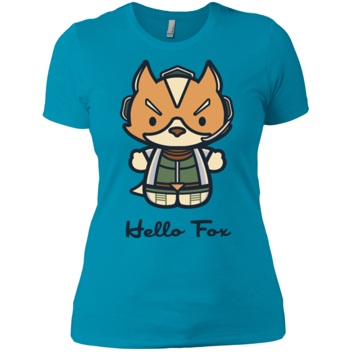 T-Shirts Turquoise / X-Small Hello Fox Women's Premium T-Shirt