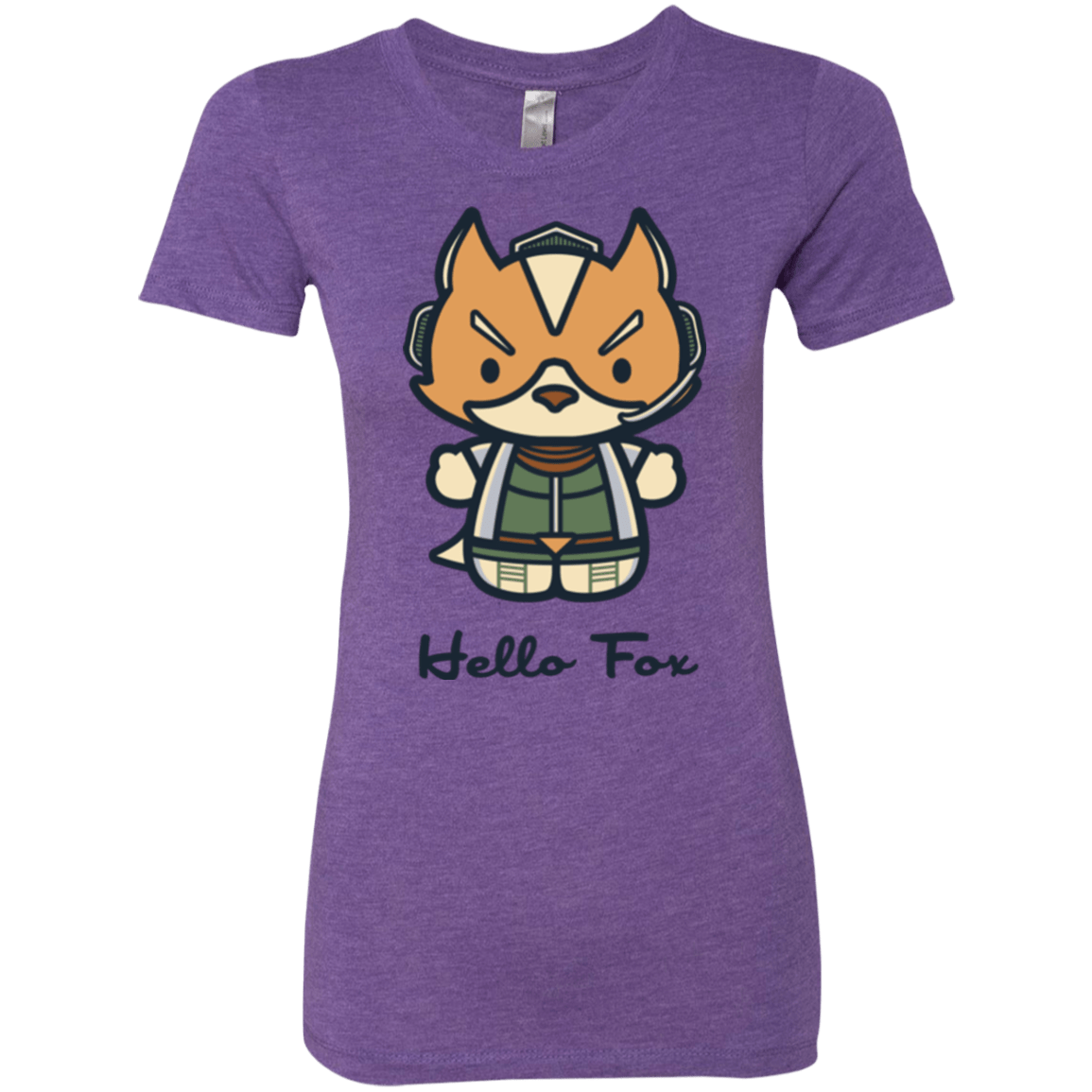 T-Shirts Purple Rush / Small Hello Fox Women's Triblend T-Shirt