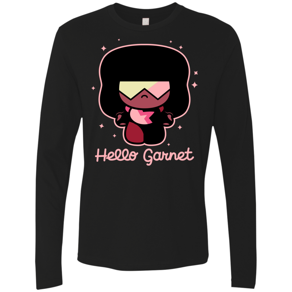 T-Shirts Black / S Hello Garnet Men's Premium Long Sleeve